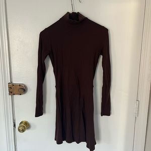 Reformation Ribbed Brown Dress Size S
